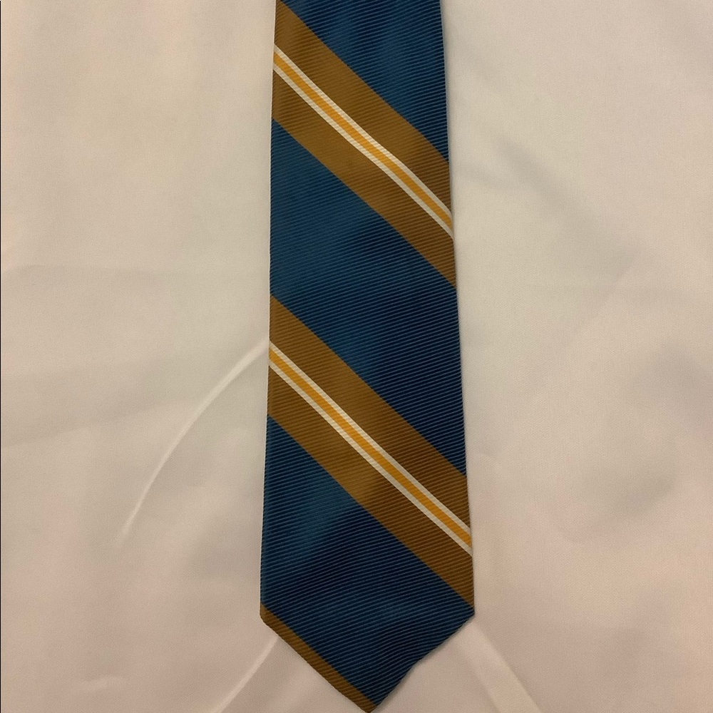 Blue Brown Stripe Tie